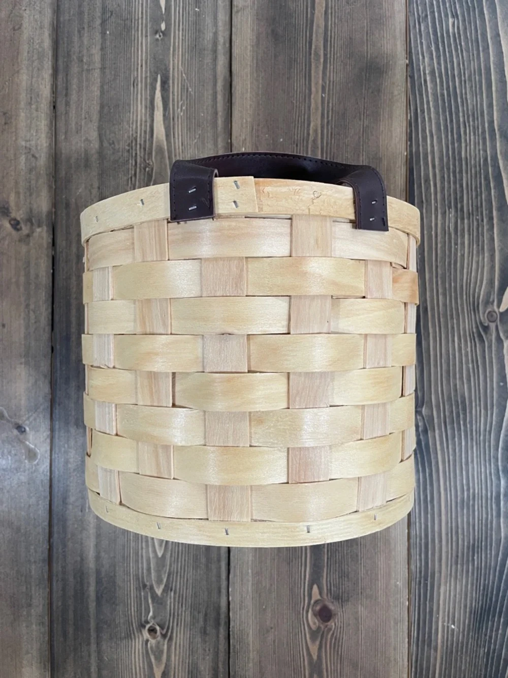 Handcrafted Wooden Decorative Storage Basket